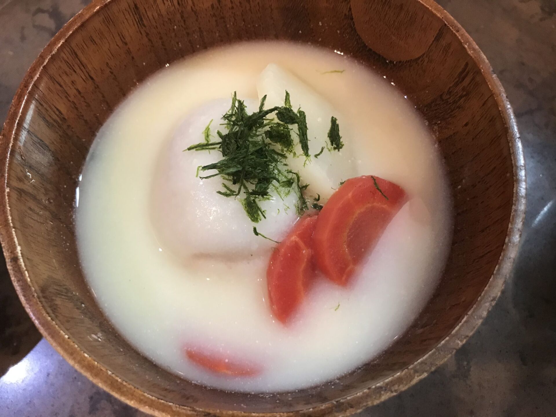 お雑煮に餡子？